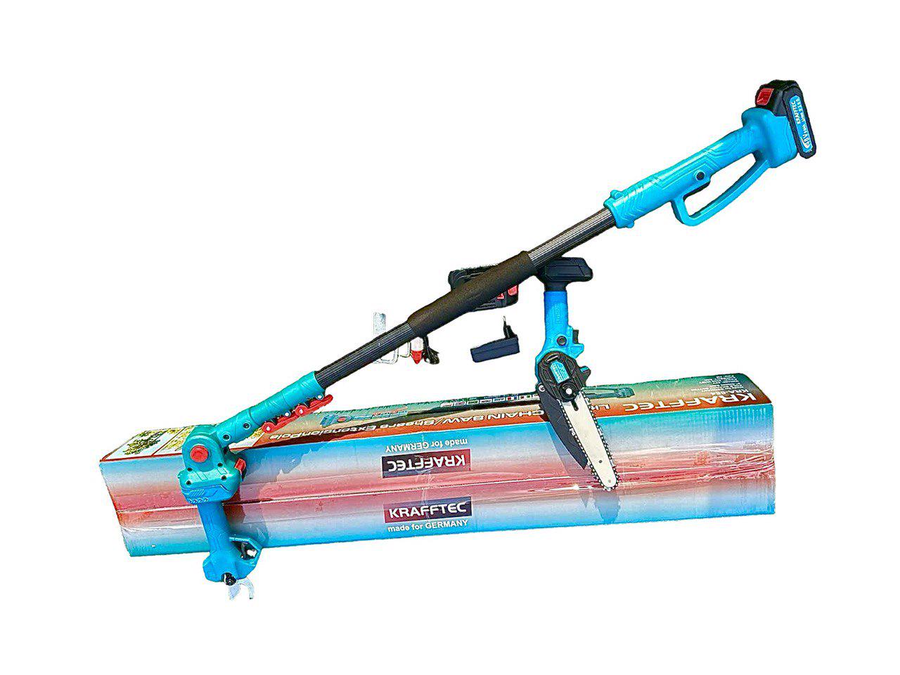 Набір акумуляторний Krafftec 48V/5AP секатор DUP270/пила DUC150Z/штанга телескоп 2 м (27363126) - фото 6