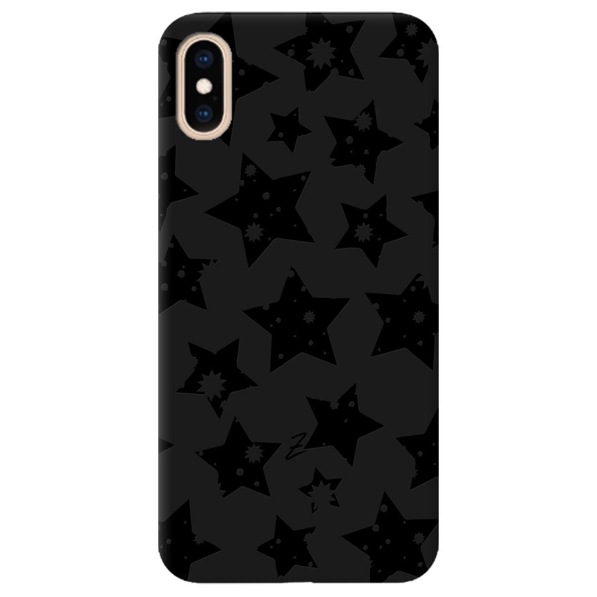 Силиконовый чехол Zorrov для Apple iPhone XS - Black Star (11210040206052140)