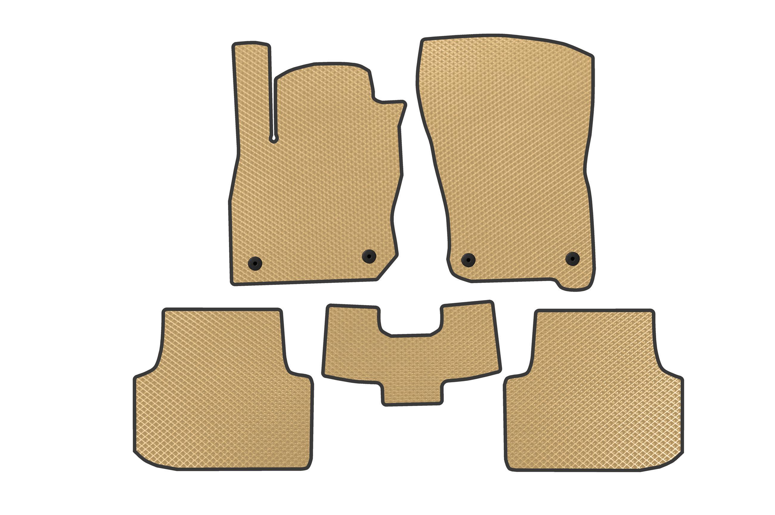 Коврики в автомобиль EVA Digital Designs для Seat Leon 2020- гг. этилвинилацетат Бежевый (183729)