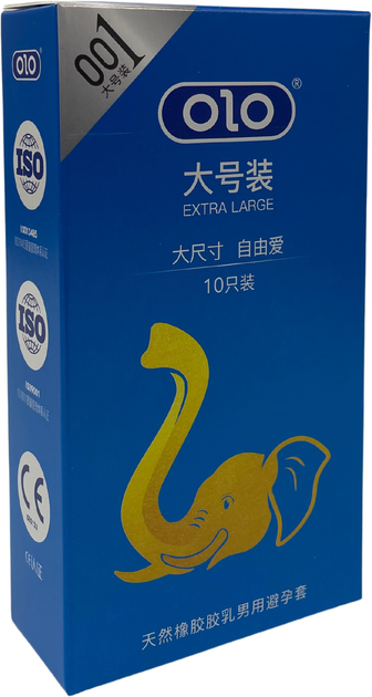 Презервативи Olo Elephant 10 шт. Blue (ROZ6400230544)
