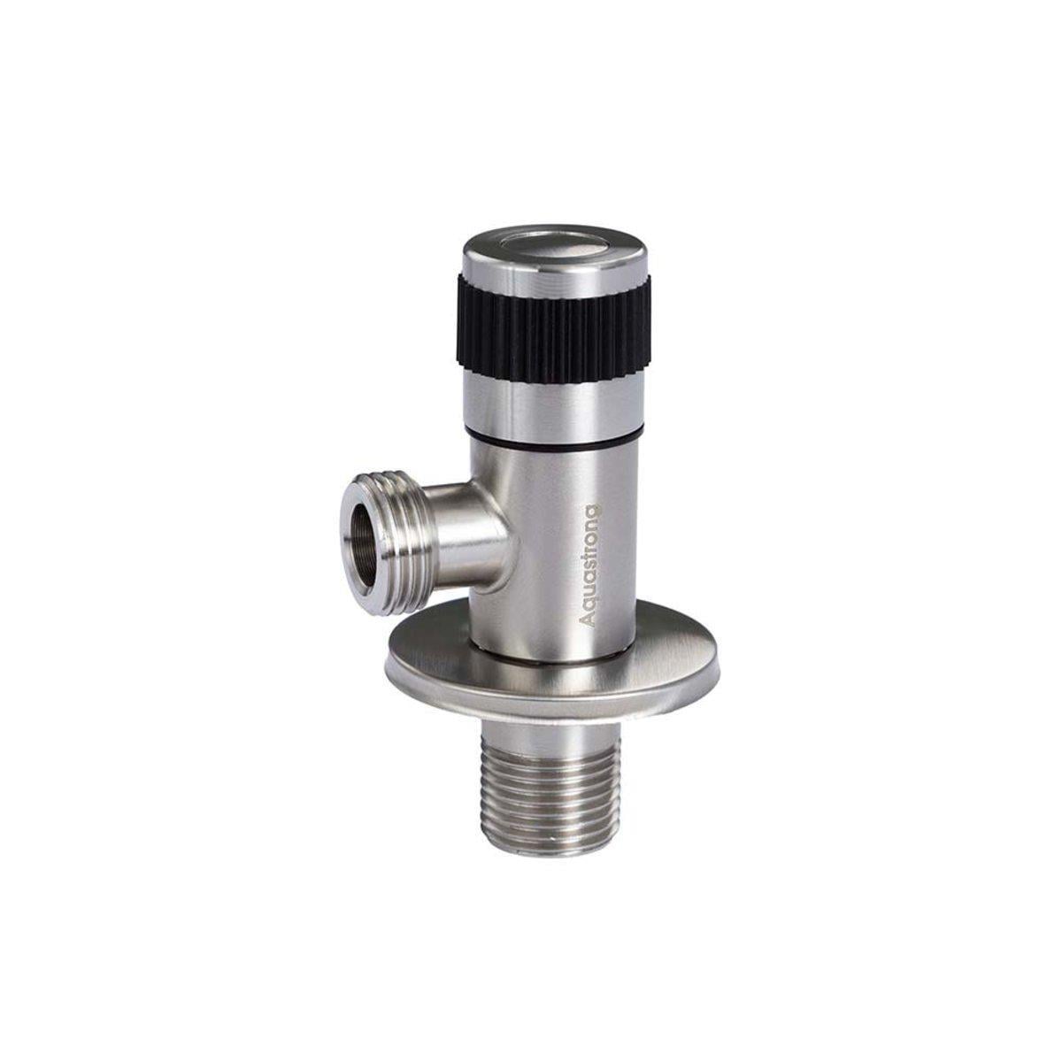 Кран кутовий Aquastrong R3 1/2"x3/4" ЗЗ нержавіюча сталь (PUD-R305)