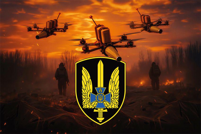 Флаг ЦСО А СБУ Альфа FPV флагная сетка 105х70 см (16949)