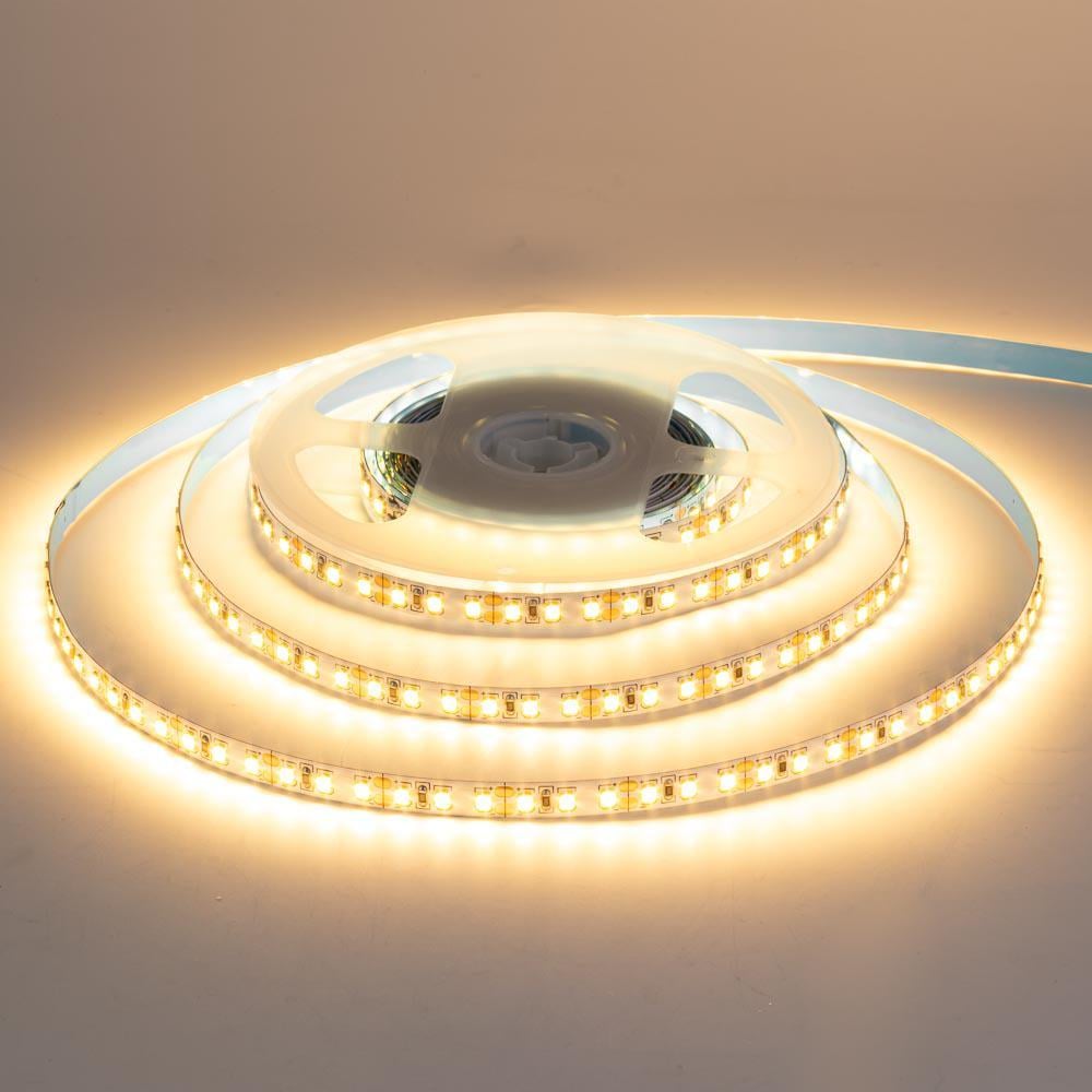 Светодиодная линейка AVT 12V SMD2835 168LED/м IP20 5 м Белый теплый (1020722)