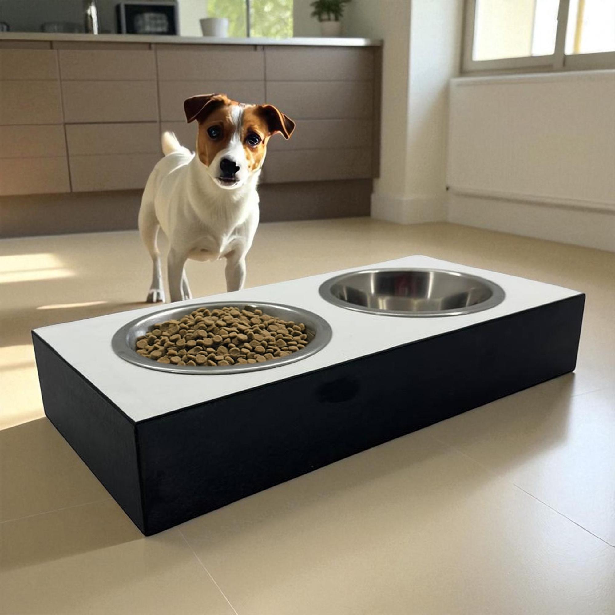 Миска для собак двойная на подставке из фанеры с покрытием Eger - фото 4