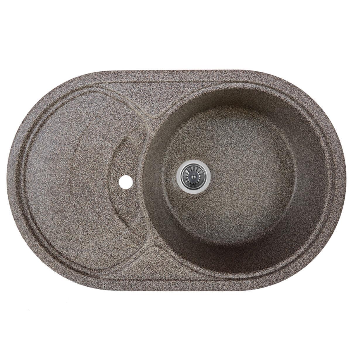 Гранитная мойка для кухни Platinum 7750 GAZZO глянец Микс