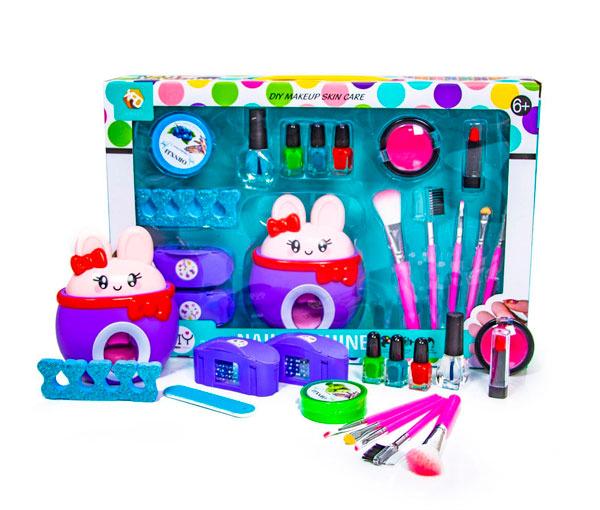 Набор для маникюра детский с принтером для наклеек Фиолетовый