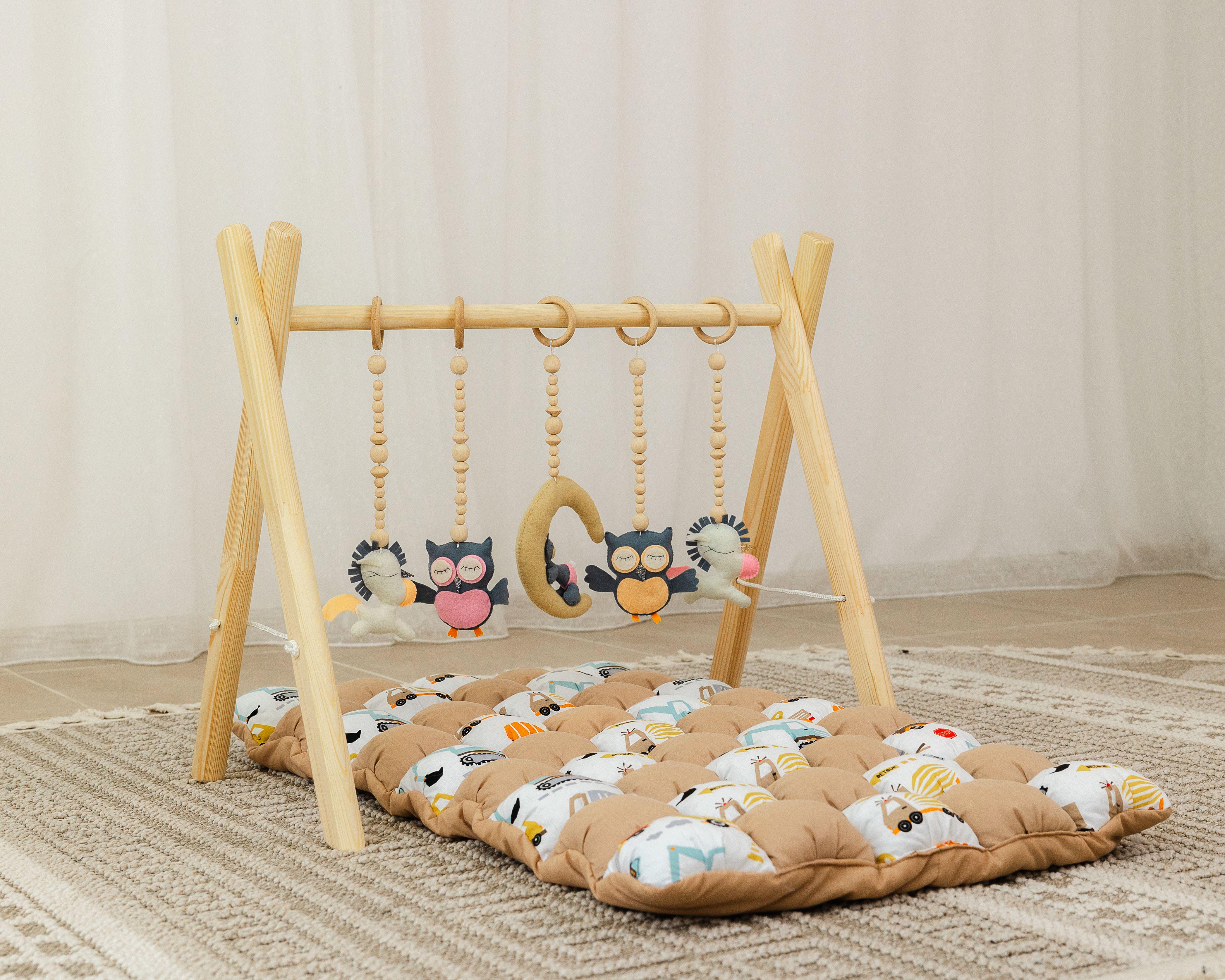 Мобиль детский напольный Беби Джим Сладкие сны с матрасом Машинки (0002336)