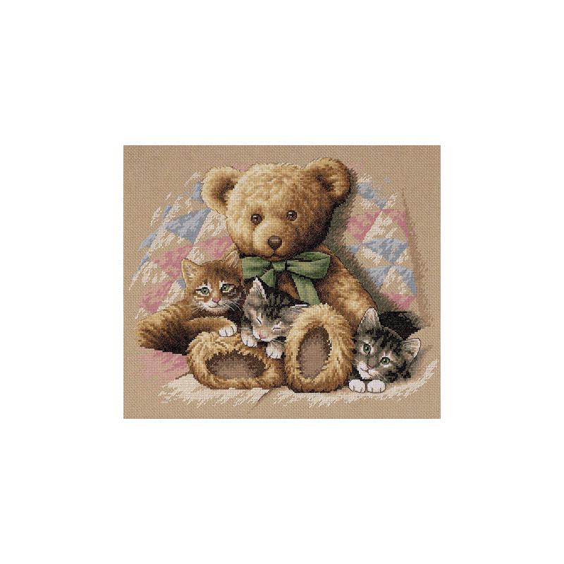 Набор для вышивания крестиком Dimensions 35236 Teddy - Kittens (106) Набор для вышивания крестиком Dimensions 35236 Teddy - Kittens (106)