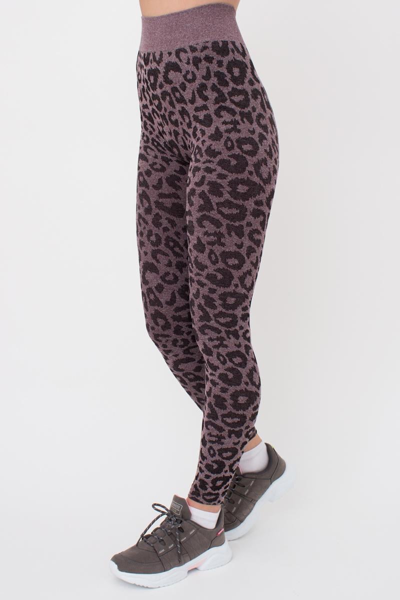 Легінси жіночі Giulia LEGGINGS ANIMAL MELANGE 03 S/M Bordo (27068149)