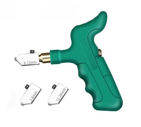 Стеклорез для стекла/плитки с тремя сменными насадками (807671)