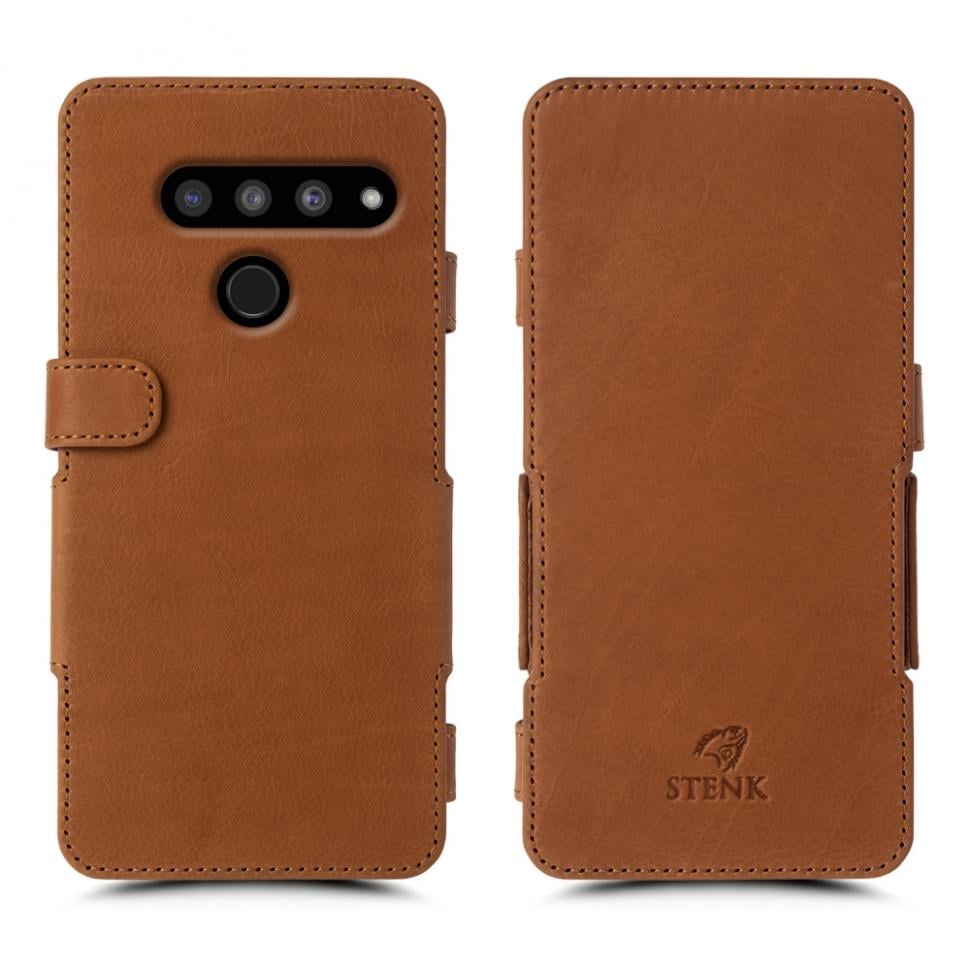 Чехол книжка Stenk Prime для LG V50 ThinQ Camel (69048)