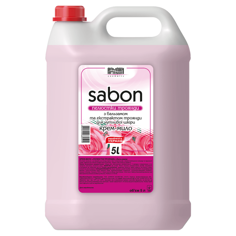 Крем-мыло жидкое АРМОНИ Sabon Лепестки Розы канистра 5 л (5341)