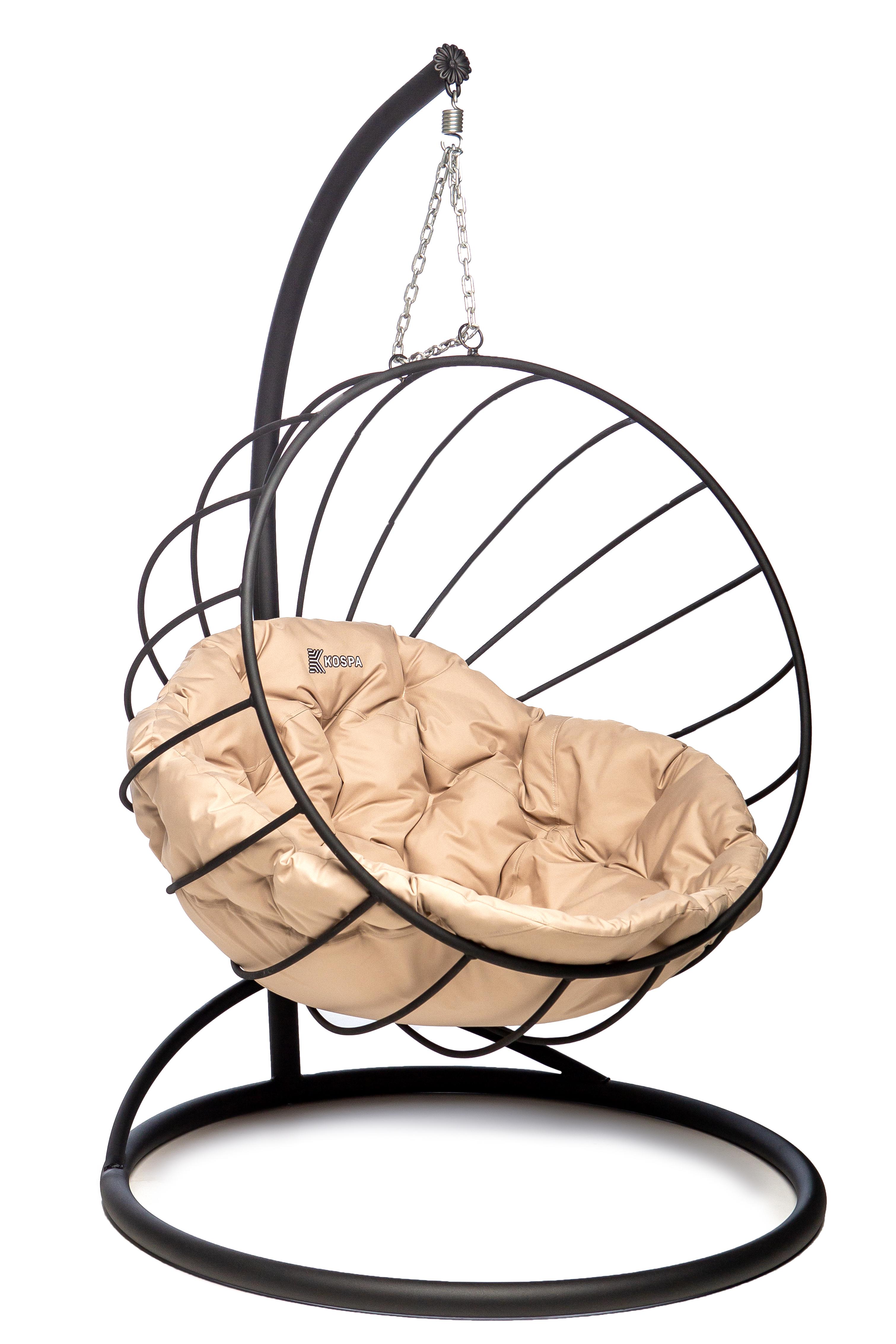 Крісло-кокон підвісне Venus Kospa з опорою 150 кг Бежевий (1354)