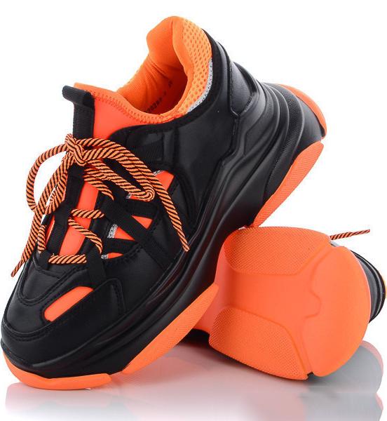 Кроссовки Covaleri B20282-2 р. 40 Черно-оранжевый