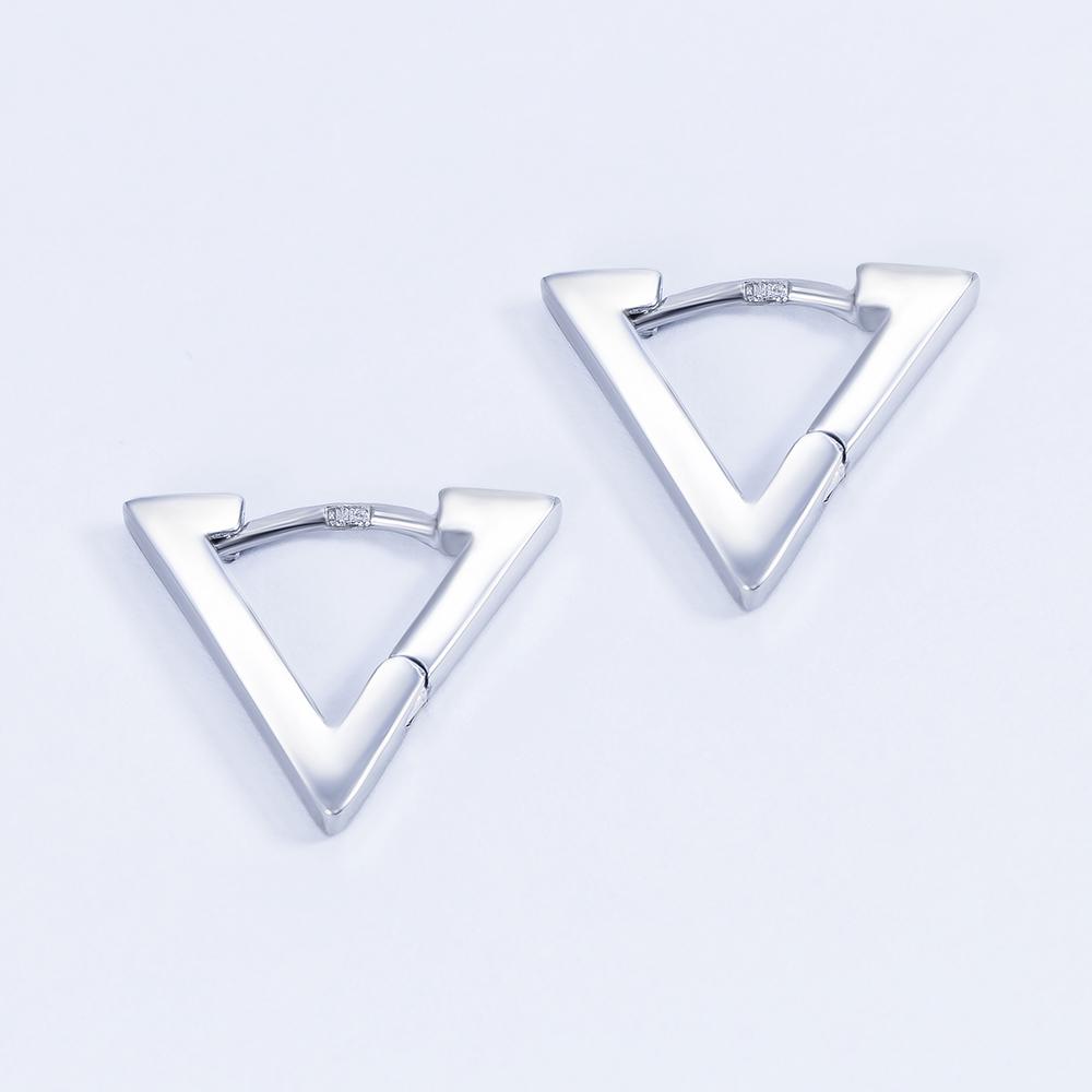 Срібні сережки-трикутники (s2-106)