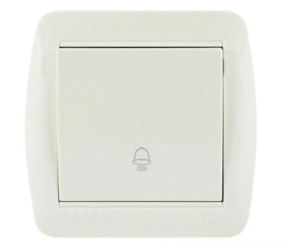 Кнопка вызова накладная Lezard Demet Белый