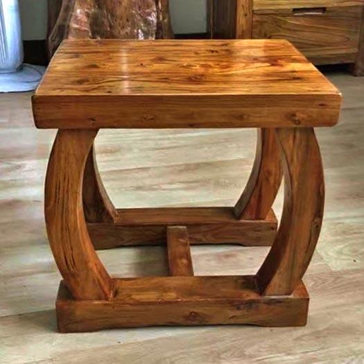 Табурет для ванной из дерева Ортилес Охра (ТВН-014404)