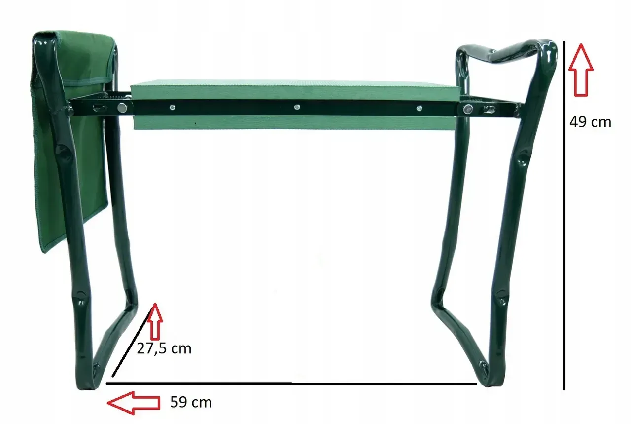 Табурет садовий для городу GardenLine GWI3632 58х28х13 см - фото 5