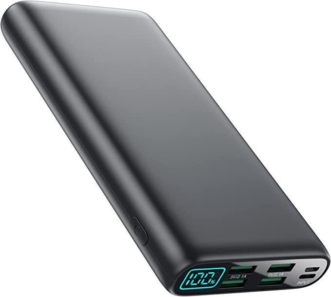 Зарядний пристрій 38800 мАг з РК-дисплеєм 4 виходи USB для резервного живлення з двома входами Зарядний пристрій 38800 мАг з РК-дисплеєм 4 виходи USB для резервного живлення з двома входами