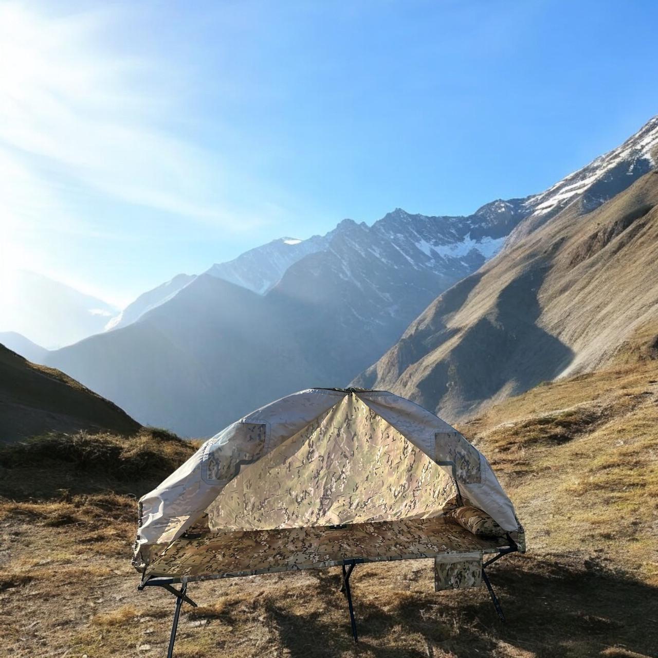 Намет-дощовик для розкладачки Aforce тип НАТО без антимоскітної сітки XL 206х72 см Мультикам (2422469427)