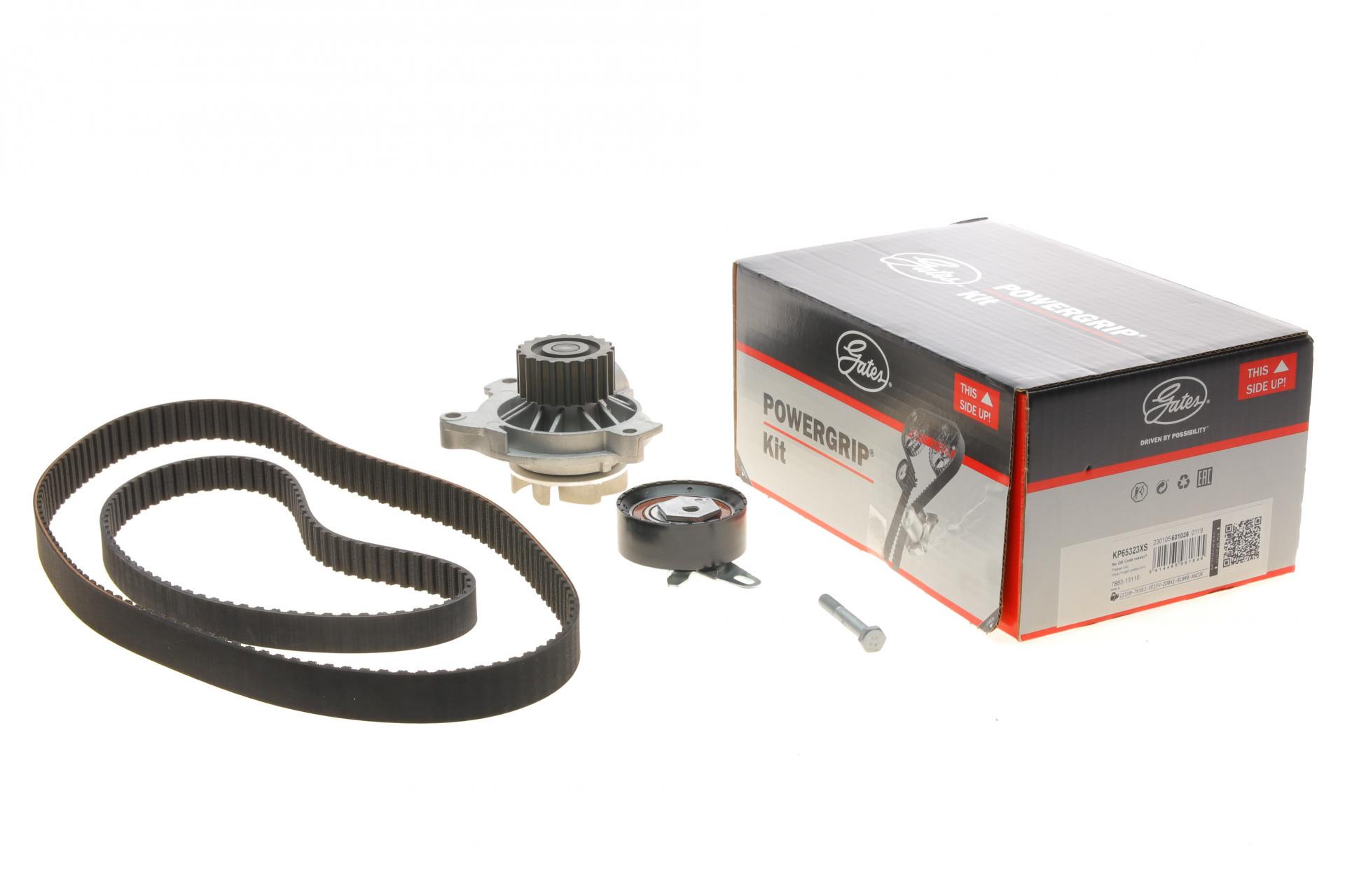 Комплект ГРМ с помпой Audi A6/VW T4 2.4D 90-03 26,5x122z/21x77z (KP65323XS GATES)