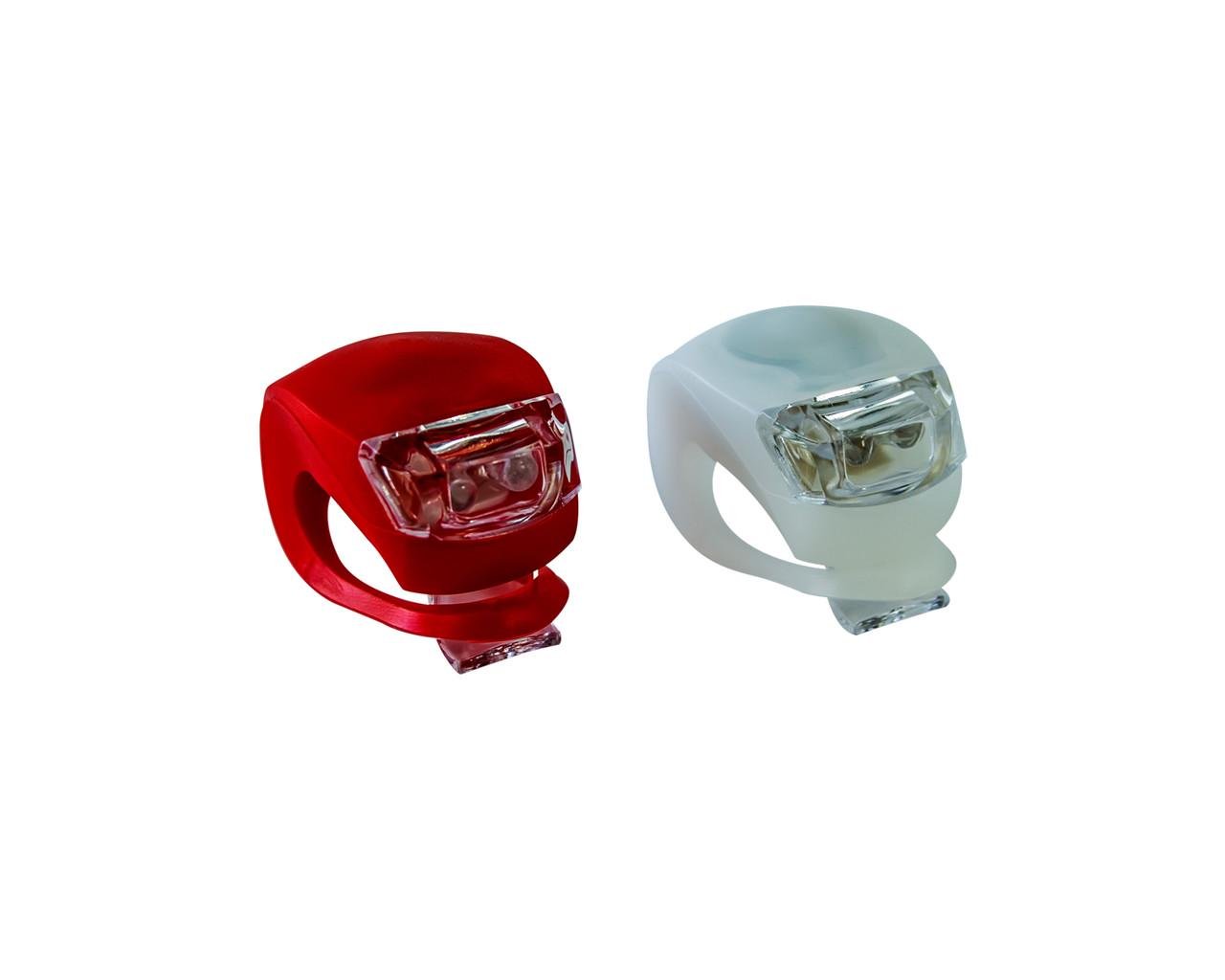 Фонарь велосипедный LED Light Set HJ008-2 Bike Light Red/White (1164838947)