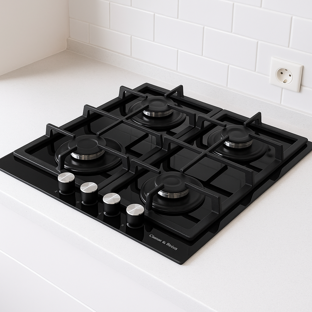 Газовая поверхность из закаленного стекла Gunter&Hauer GL 64 B надежная - фото 6 Газовая поверхность из закаленного стекла Gunter&Hauer GL 64 B надежная - фото 6