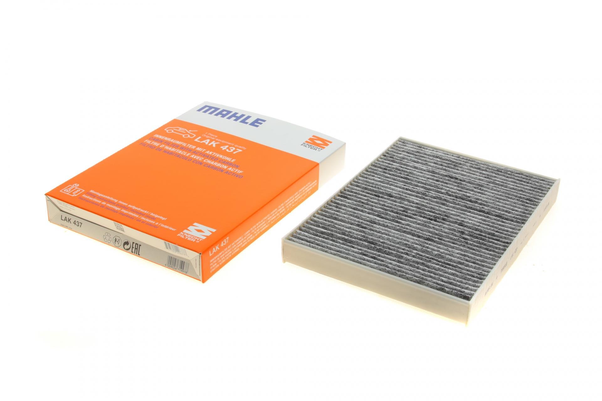 Фильтр салона KNECHT для Citroen C5/Peugeot 407 04- угольный (LAK 437)