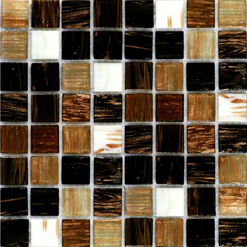 Мозаїка скляна Mozaico De Lux R-MOS 20G8810525154501112 Brown Sunset (001404)