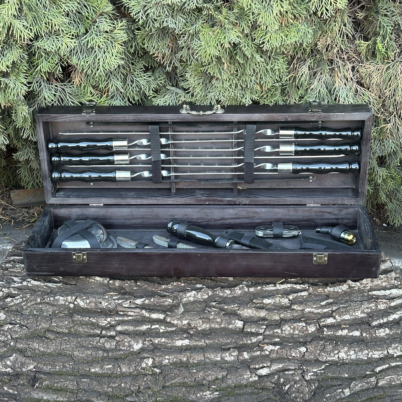 Набор подарочный для барбекю Mzavod Гетман Черный (27728832)