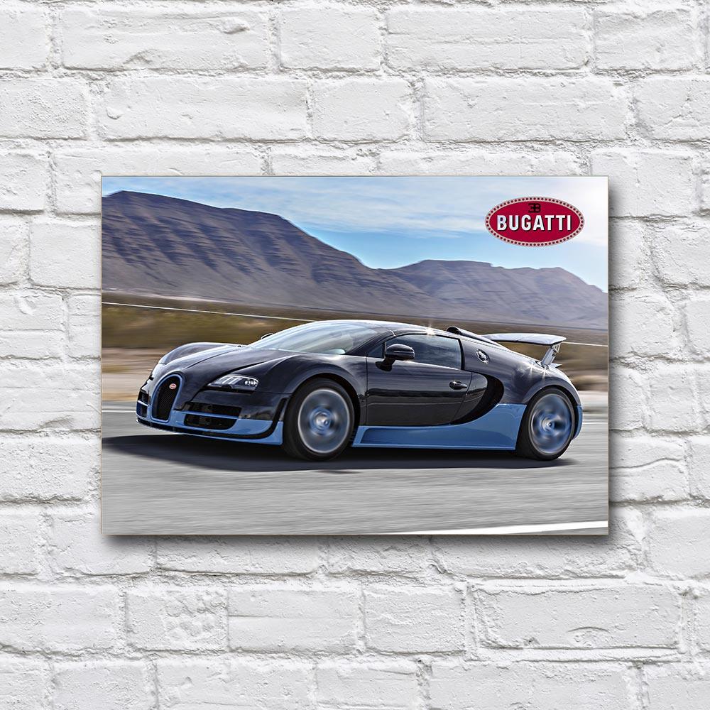 Постер дерев’яний Bugatti Veyron 210х297 мм (18169692)