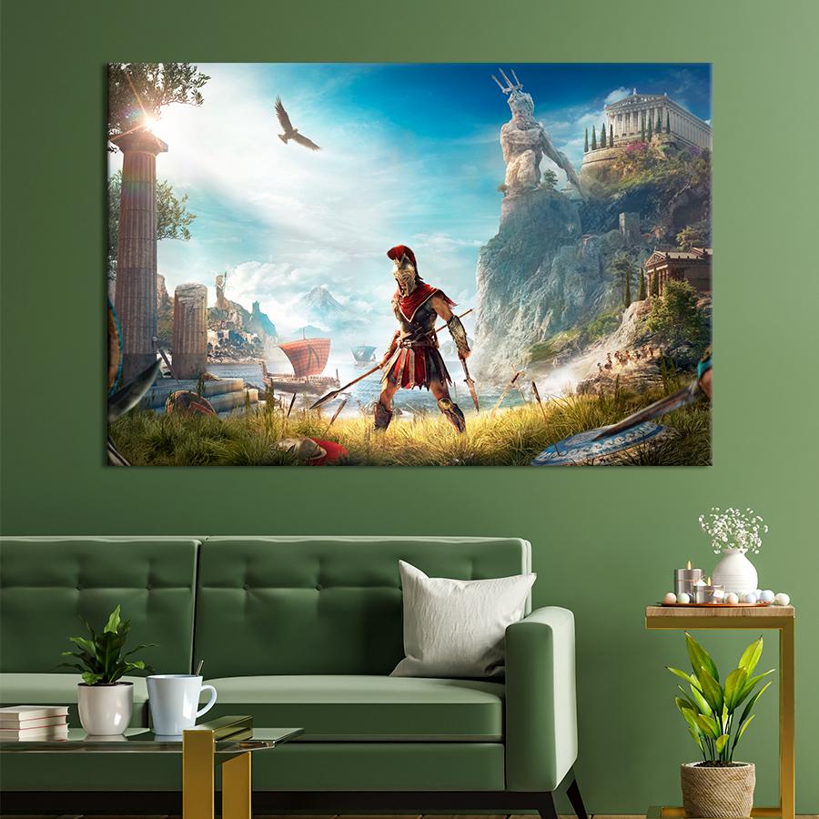 Настенний декор Прекрасный постер игры Assassin’s Creed Odyssey 51x34 см (A185-1)