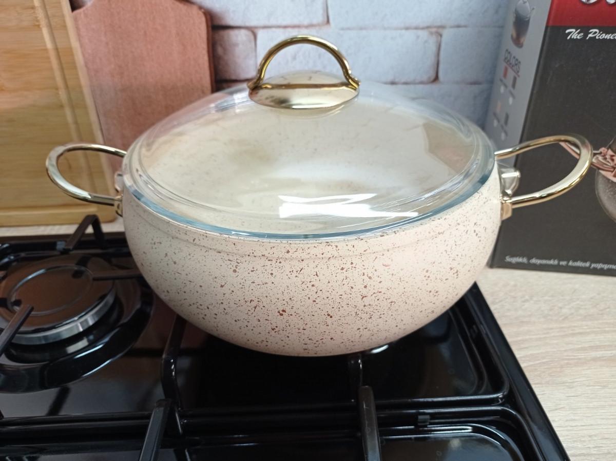 Каструля OMS Collection 3141 24 см 4,5 л Ivory (21339621) - фото 6