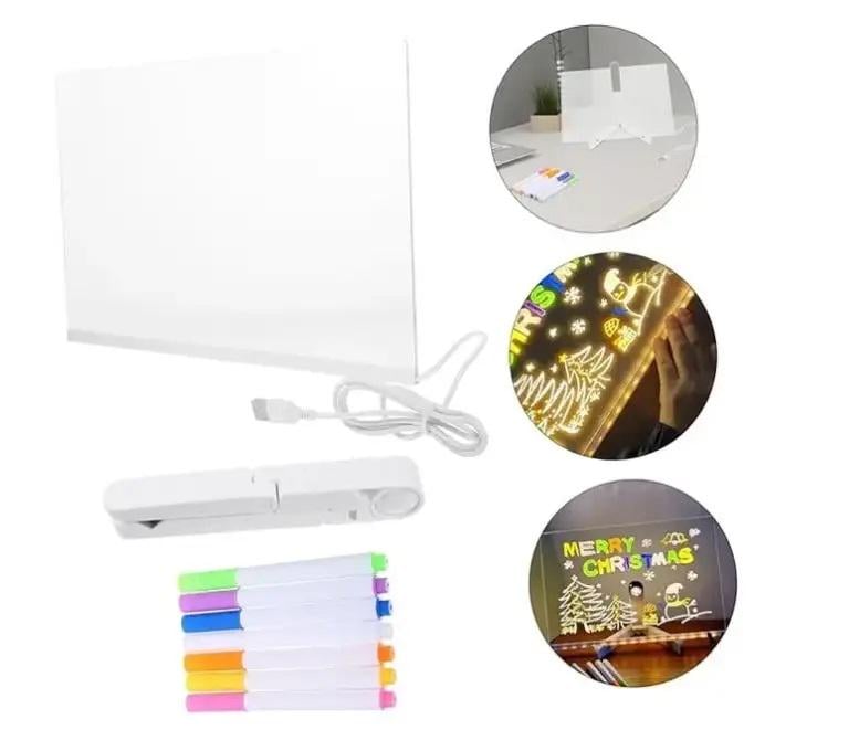 Нічник DIY Lamp 9259 Світлодіодна дошка 3D для акрилових нотаток White (609278) Нічник DIY Lamp 9259 Світлодіодна дошка 3D для акрилових нотаток White (609278)