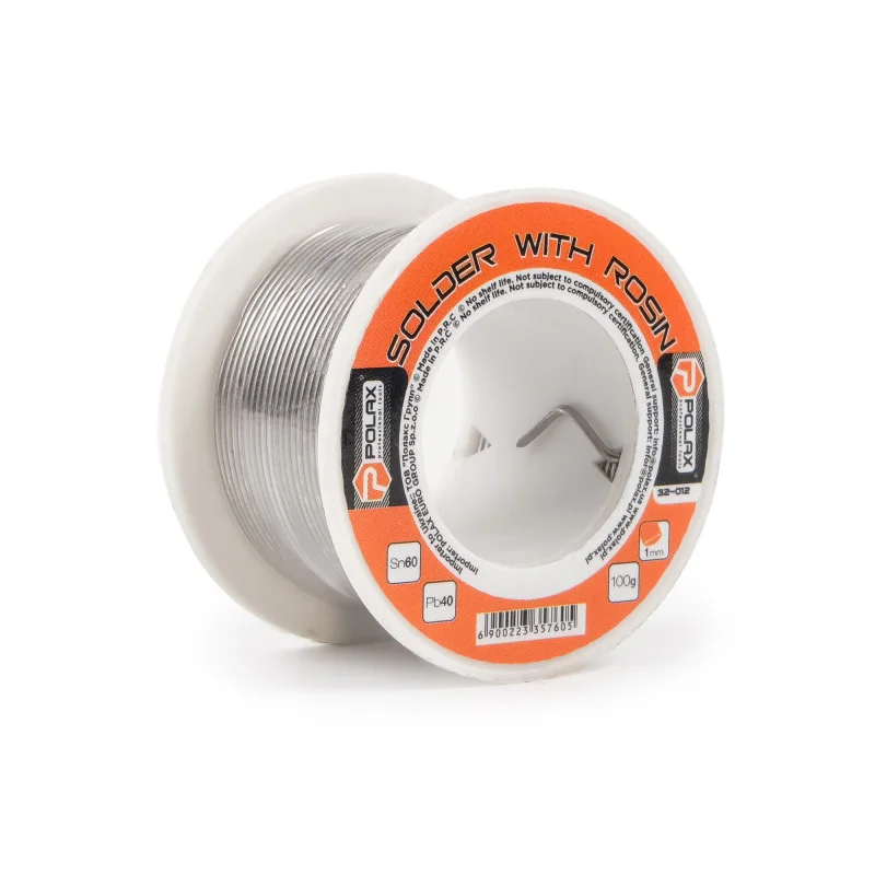 Припій Polax з каніфоллю 1 мм 100 г (32-012)