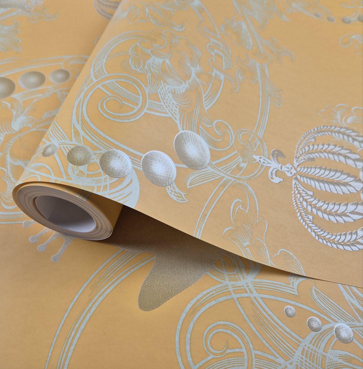 Шпалери миючі флізелінові Marburg 54113 0,53х10,05 м Помаранчевий (30658603)