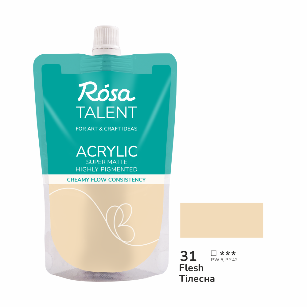 Акриловая краска Rosa Talent 200 мл 31 Телесная (Az1-4823098548799) Акриловая краска Rosa Talent 200 мл 31 Телесная (Az1-4823098548799)