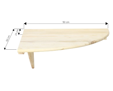 Столик балконний з дерева Манагуа Бланже (БСО-000201) - фото 4 Столик балконний з дерева Манагуа Бланже (БСО-000201) - фото 4