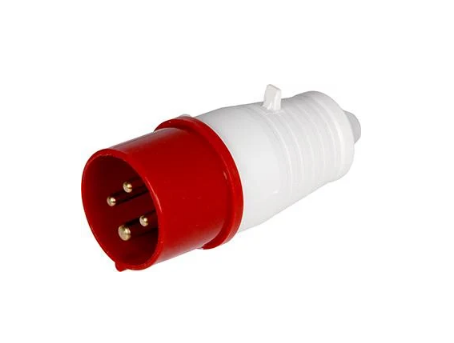 Силова вилка E.NEXT e.plug.pro.4.16 3P+PE 16А 380 В переносна IP44 Червоний (p011004)