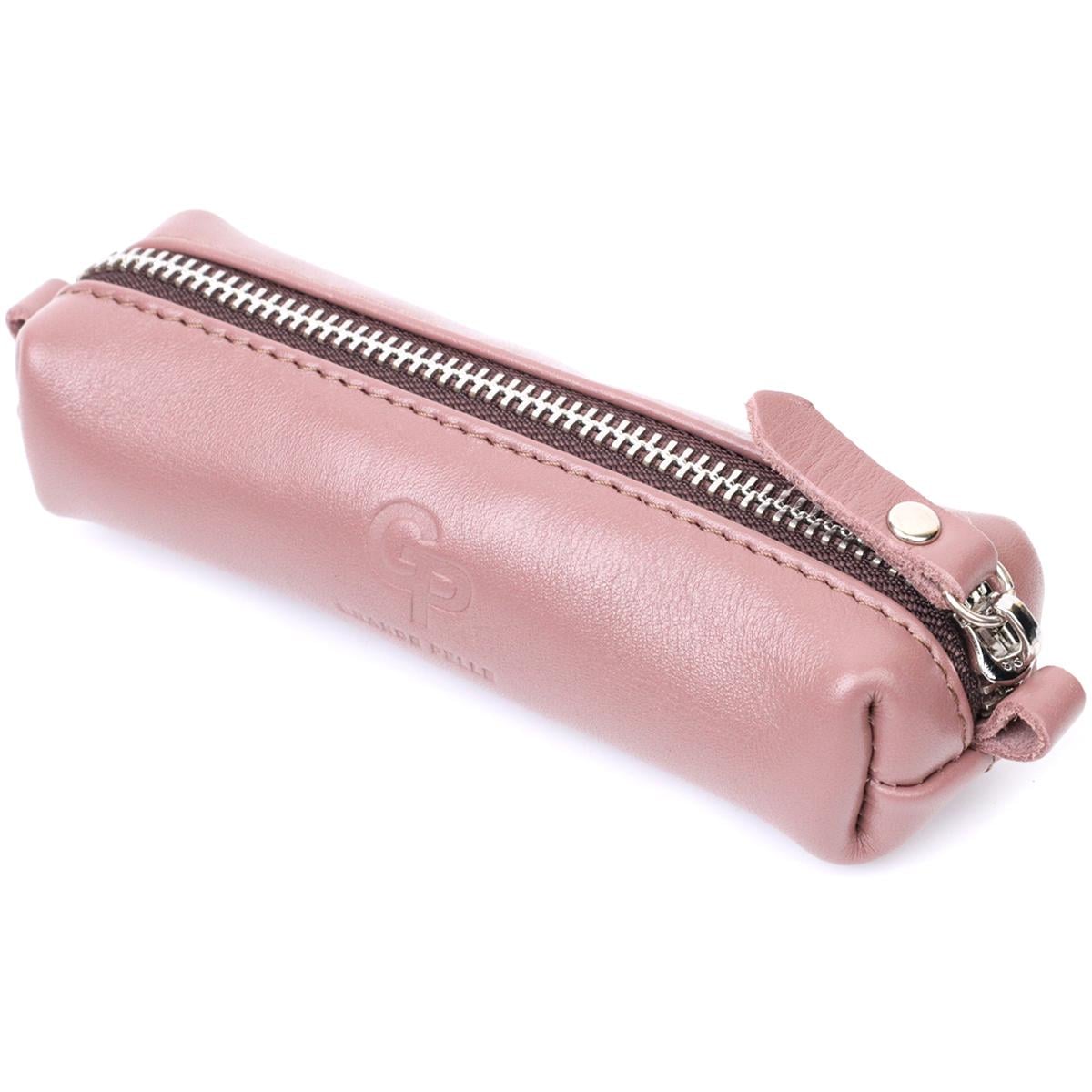 Ключница женская Grande Pelle Key Wallet 16791 из натуральной кожи Пудровый (56401)