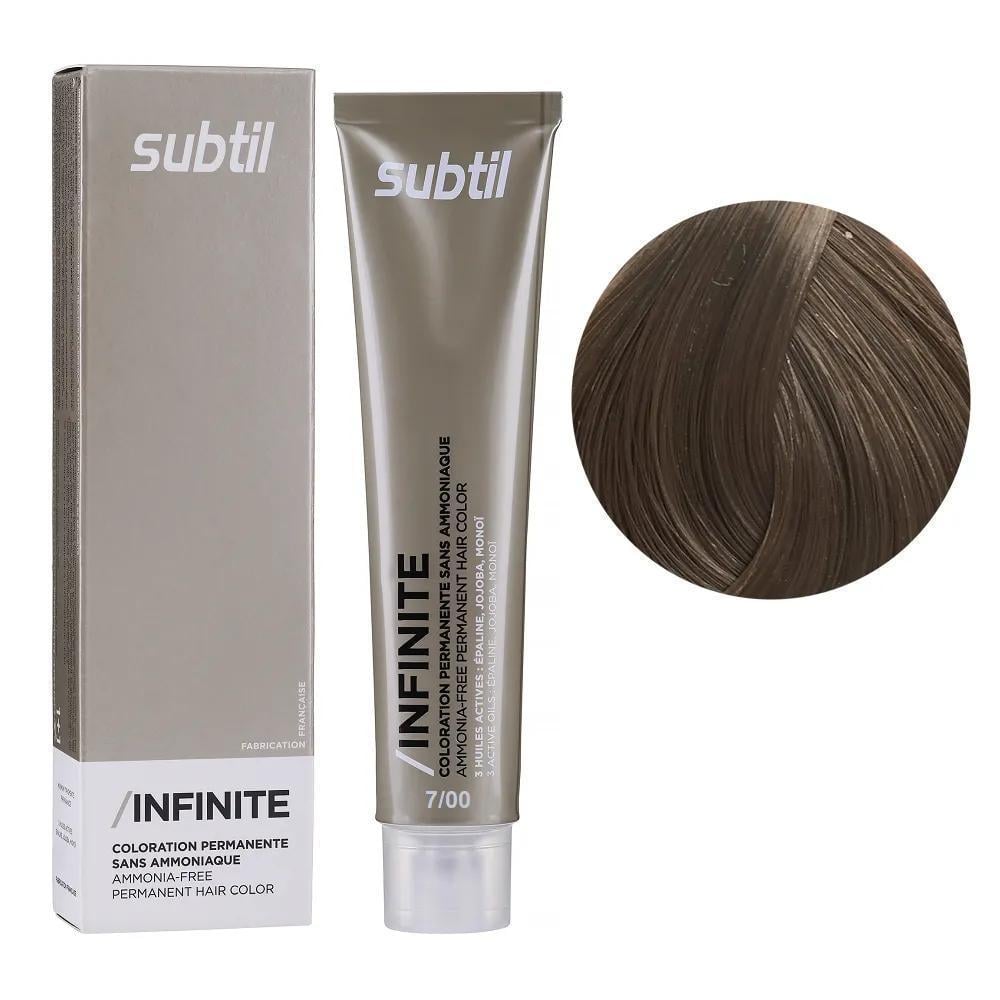 Крем-краска безаммиачная для волос Subtil Infinite Permanent Hair Color 7.00 Блондин интенсивный 60 мл