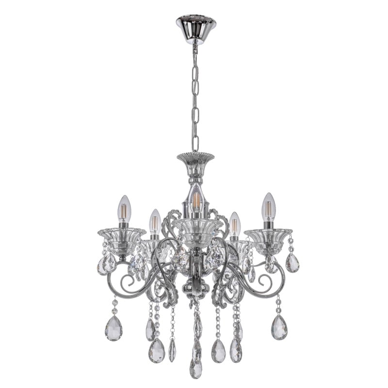 Люстра лофт Brille BCL-665S/5 E14 CH (23-005)