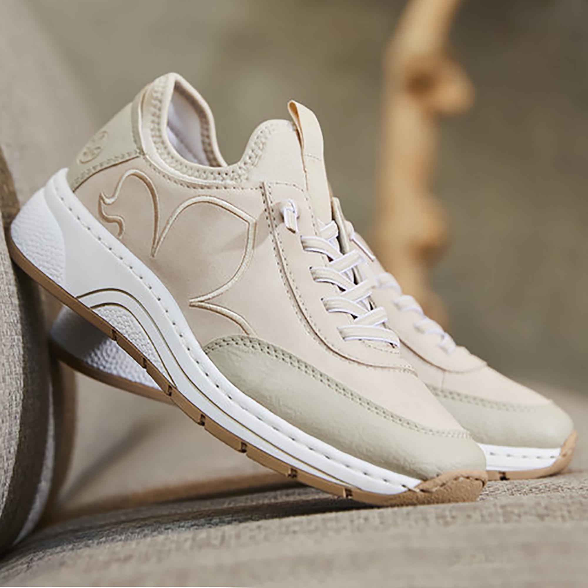 Кроссовки осенние женские RIEKER р. 37 Бежевый (035539-37) - фото 12