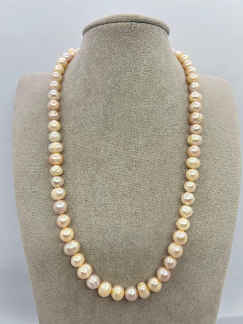 Бусы жемчуга 8-8,5 мм 45 см Разноцветный (11514)