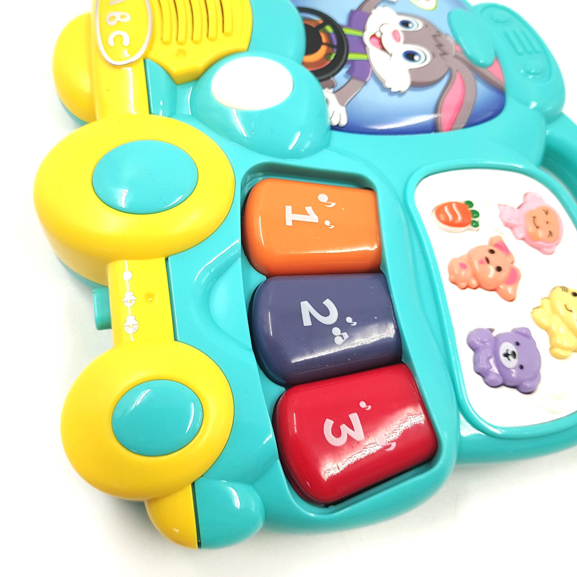 Іграшка розвиваюча музична TK Group Піаніно Паровозік з українською озвучкою Блакитний (116328g) - фото 2