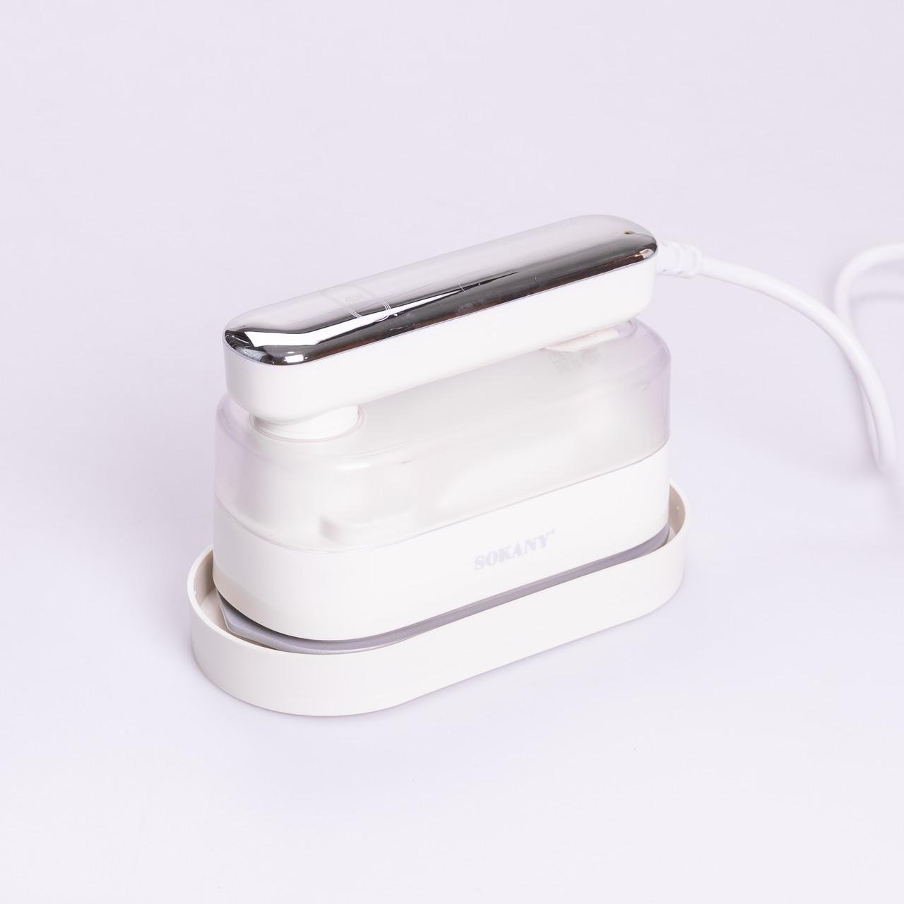 Утюг дорожный Sokany SK-11045 с парогенератором 1200 Вт Белый (7907) - фото 4