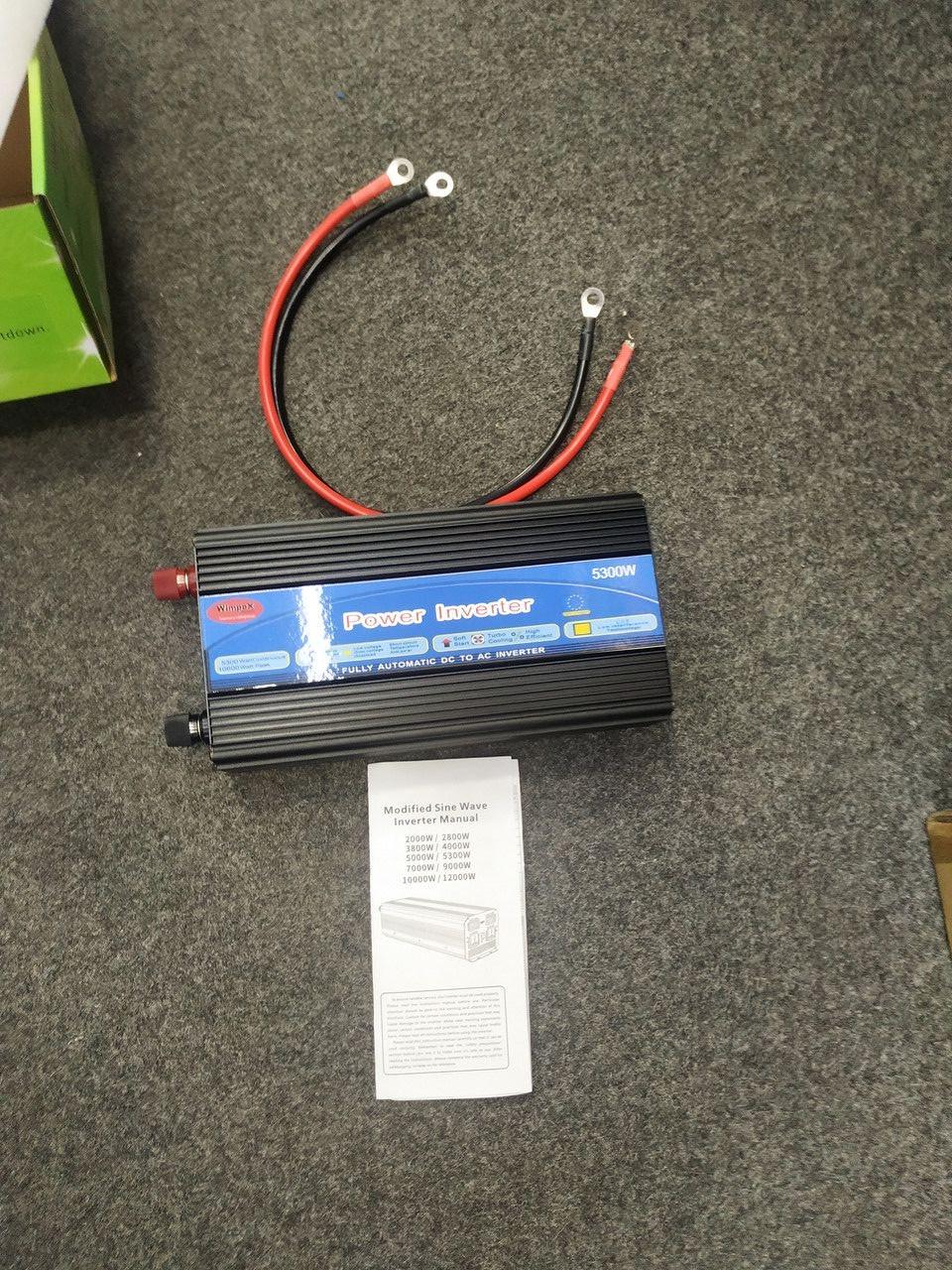 Перетворювач напруги Power Inverter WX-5300W два акумулятора 24V 220V - фото 4 Перетворювач напруги Power Inverter WX-5300W два акумулятора 24V 220V - фото 4