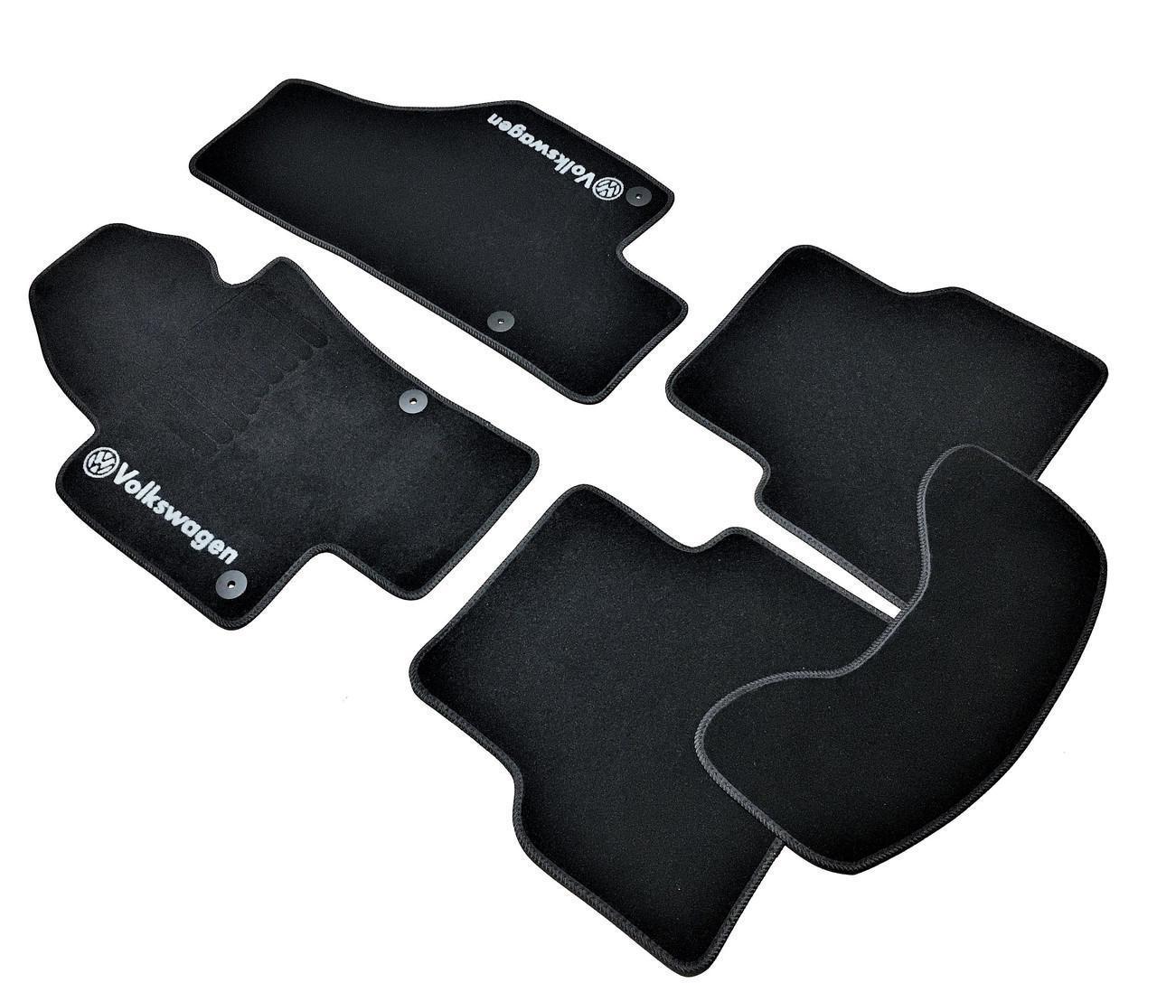Килимки в салон ворсові для Volkswagen Tiguan 2007-2016 5 шт.Чорний (1398312988)