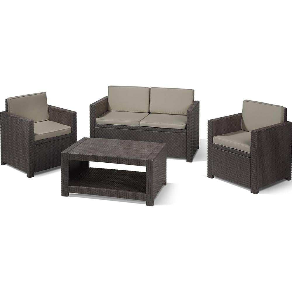 Набір садових меблів Keter Monaco Set sto tab (258825)