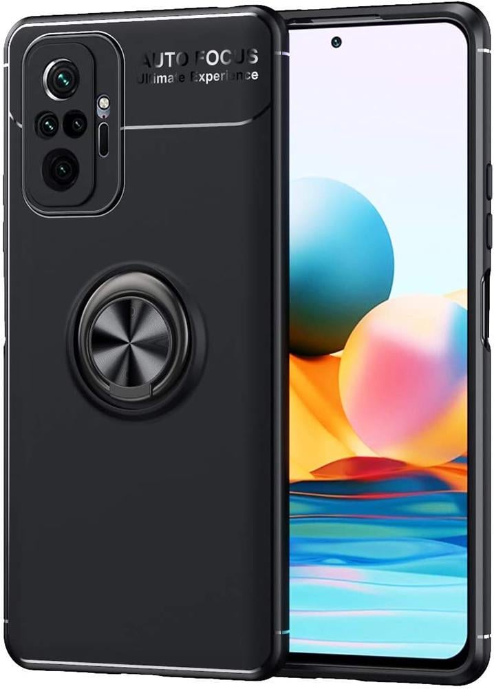 Чехол с кольцом Auto Focus для Redmi Note 10 Pro Black (20986-2B)
